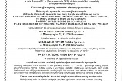 Certyfikat Zgodności Zakładowej Kontroli Produkcji ZKP