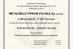 EN ISO 9001:2009 i EN ISO 14001:2009