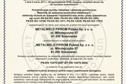 Certyfikat Zakładowej Kontroli Produkcji ZKP